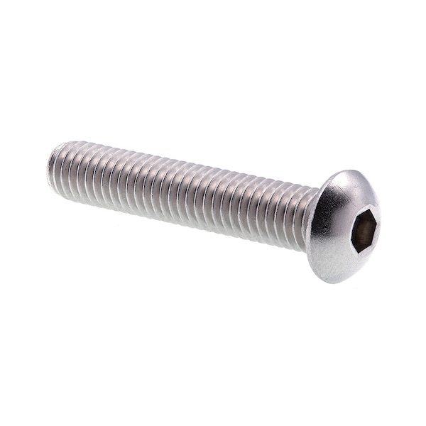 Prime-Line 3/8"-16 Socket Head Cap Screw, Button, Plain Stainless Steel, 2 in Length, 5 PK 9170256 - main